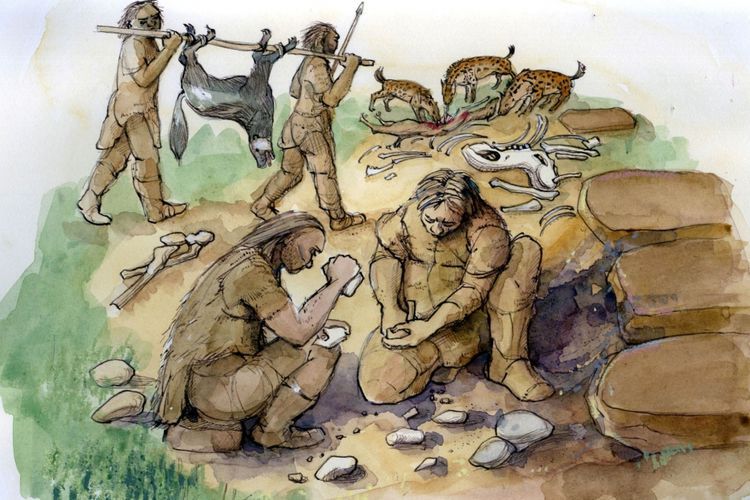 Manusia purba pertama kali muncul dimuka bumi diperkirakan pada zaman