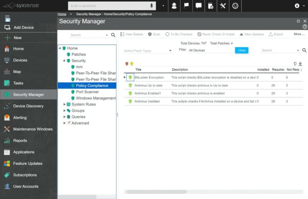 Syxsense Security Manager