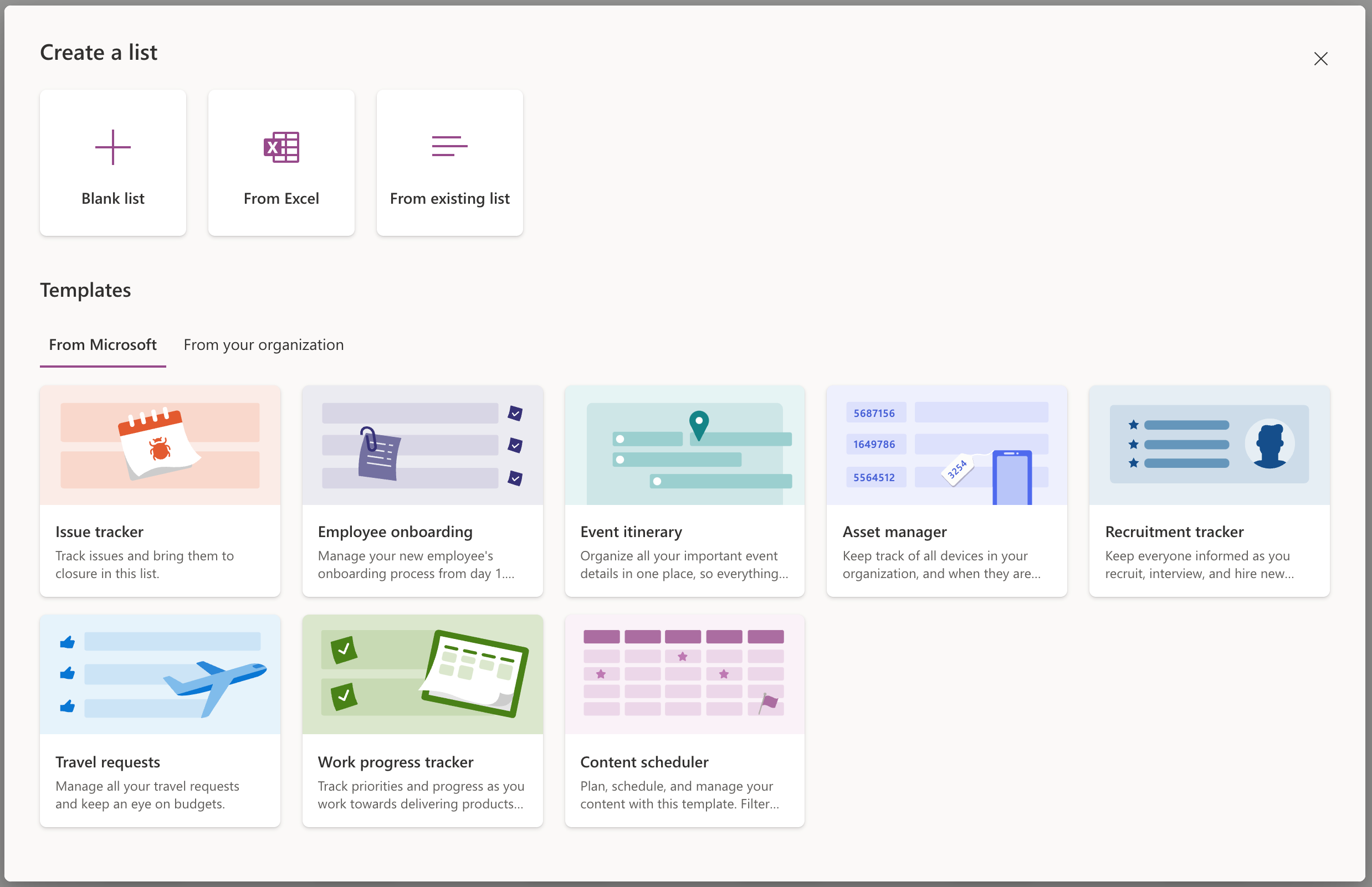 ms teams list templates