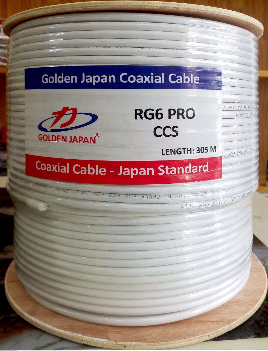 Cáp camera RG6 Pro GOLDEN JAPAN