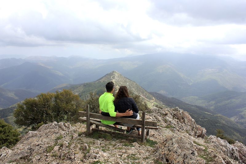 On top of a mountain in central Greece