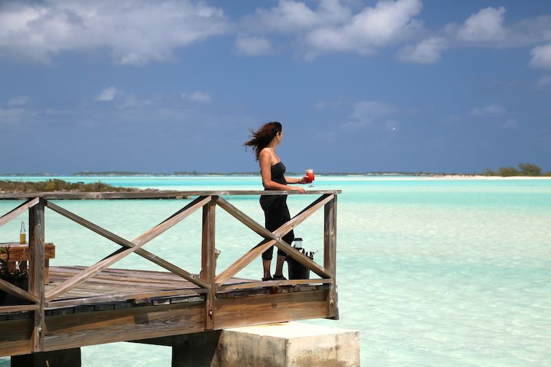 Bucket List Journey: Annette White at Haulover Bay Bar & Grill in Exuma, Bahamas