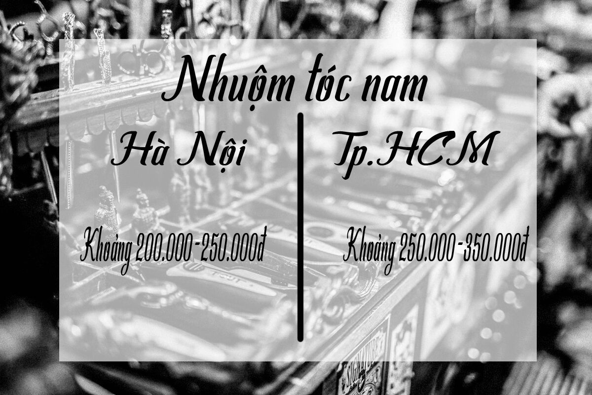 nhuộm tóc nam bao tiền