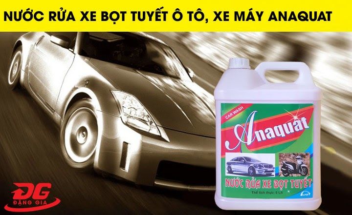 Nước rửa xe Anaquat cho hiệu quả làm sạch