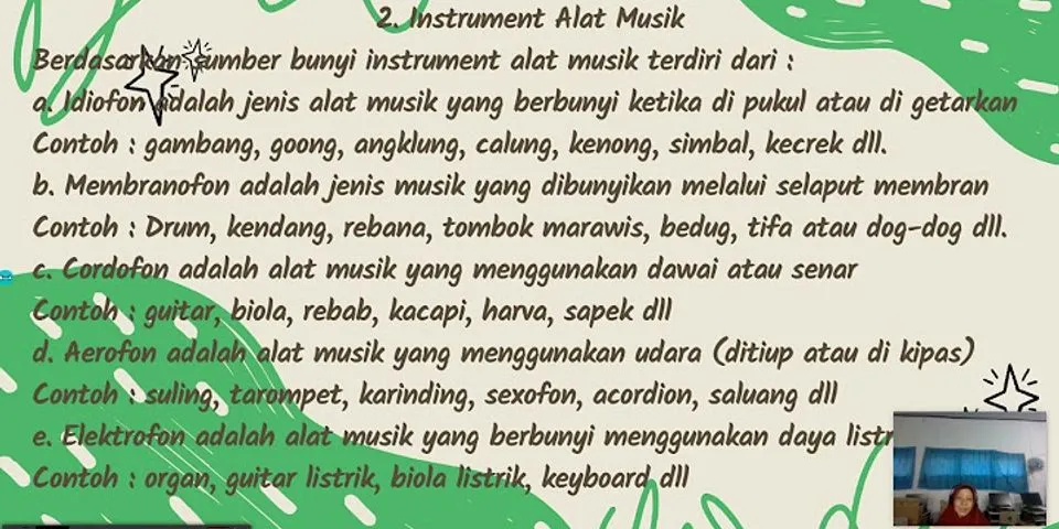 12 alat musik yang diamati nama daerah sumber bunyi cara memainkannya