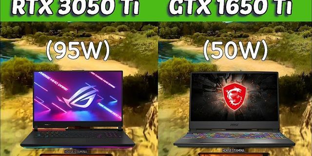 1650Ti vs 1650 Laptop