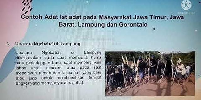 Adat istiadat masyarakat desa di Jawa Timur dan Jawa Tengah yang ternyata memiliki persamaan yaitu