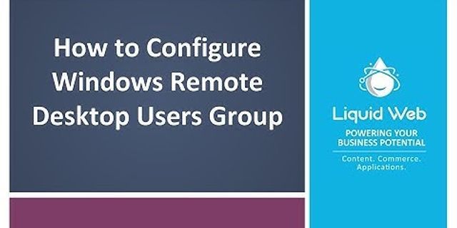 Add-LocalGroupMember Remote Desktop Users