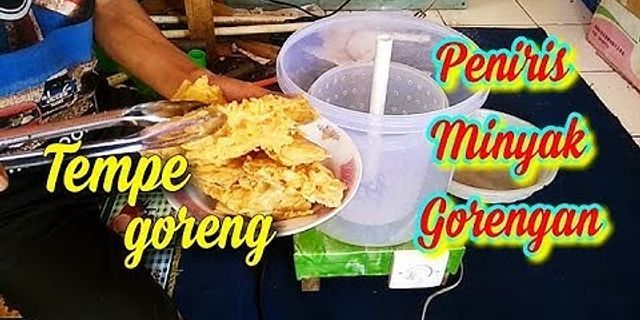 Alat untuk Mengurangi atau Menghilangkan Kandungan Minyak pada Makanan Ringan Hasil Gorengan adalah...