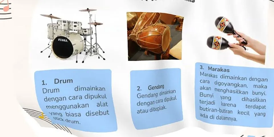 Alat Yang Dapat Digunakan Sebagai Alat Musik Ritmis Adalah