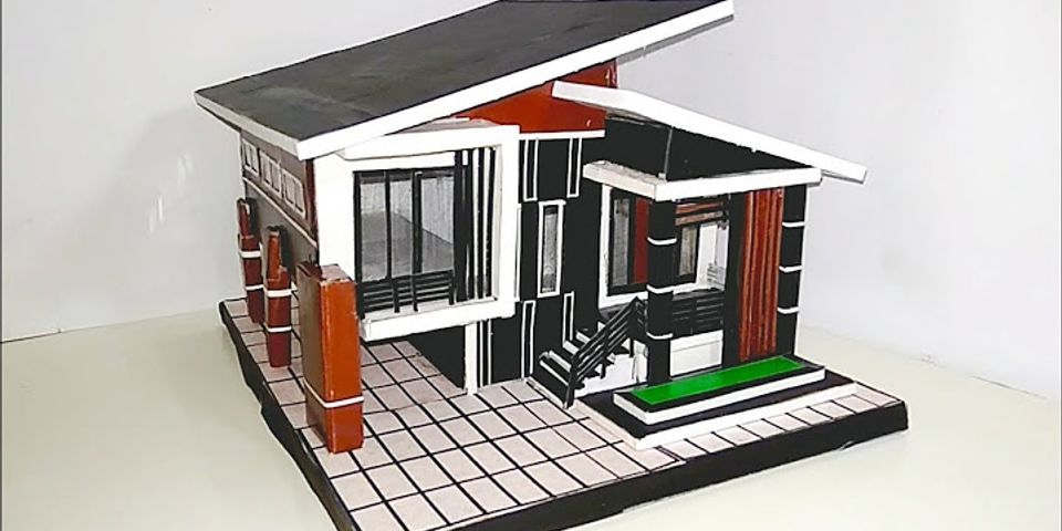Alat yang dapat digunakan untuk membuat miniatur rumah adalah