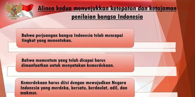 Mengandung pembukaan dalil arti republik uud pertama terdapat dalam makna yang objektif alinea negara indonesia Makna Tiap