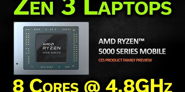 AMD Zen 3 laptop