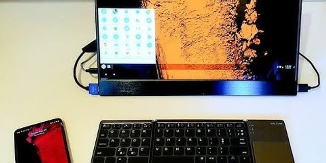 Android tablet with desktop mode