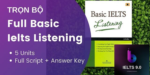 Answer key Basic IELTS Listening