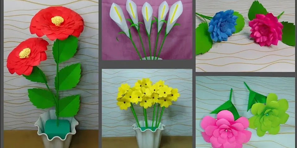 Apa benda yang dapat digunakan sebagai tangkai bunga dalam origami