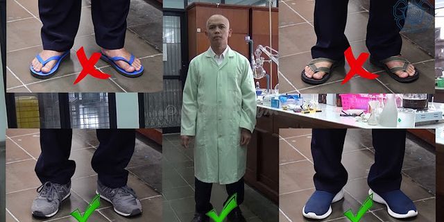 Apa fungsi jas laboratorium dan sarung tangan pada saat bekerja praktikum di laboratorium?