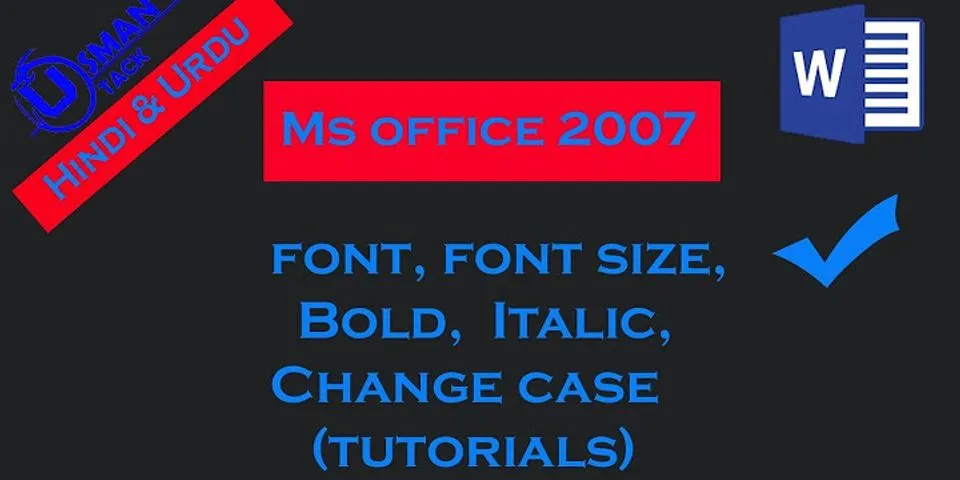 Apa fungsi menu font dan bold