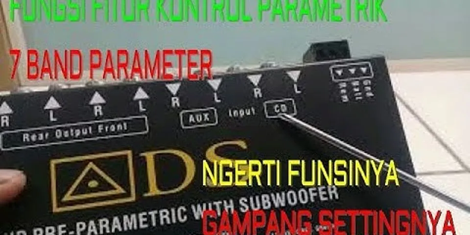 Apa fungsi parametric pre amplifier