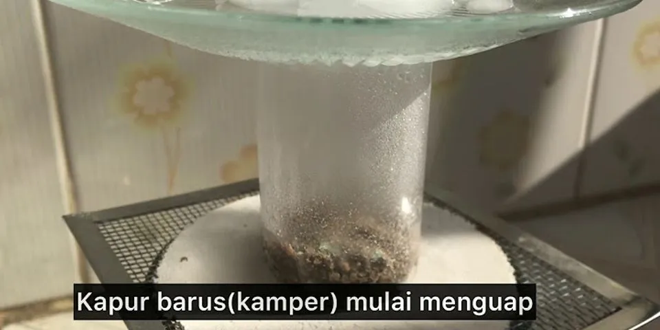 Apa fungsi penambahan sedikit pasir pada percobaan sublimasi