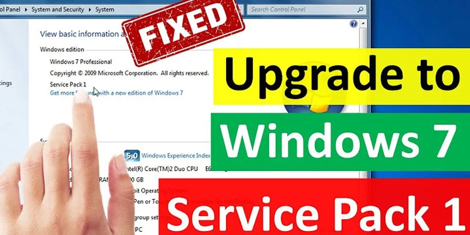 Apa fungsi update service pack 1 windows 7