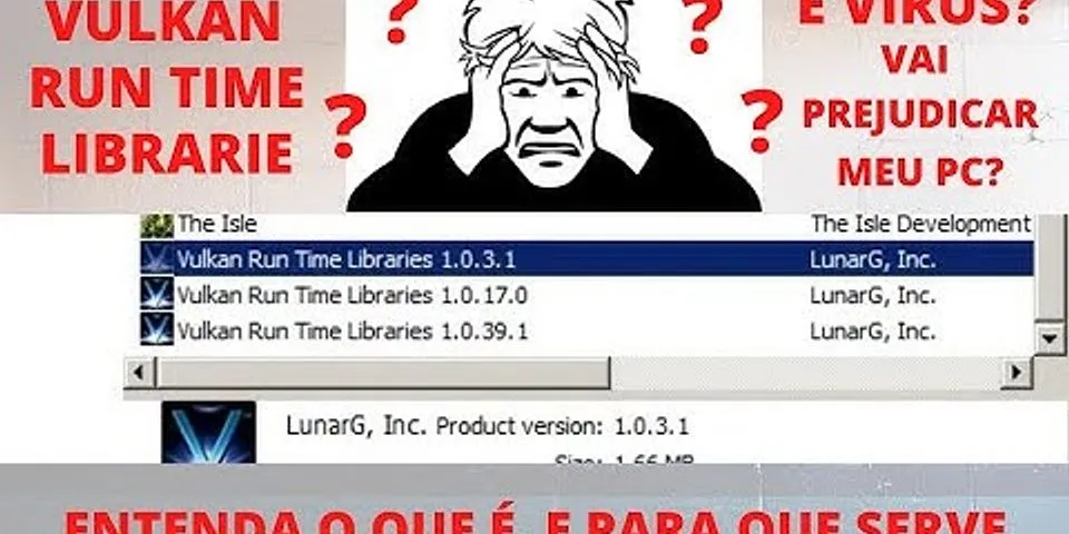 Вулкан РАН тайм. Что за программа vulkan run time libraries