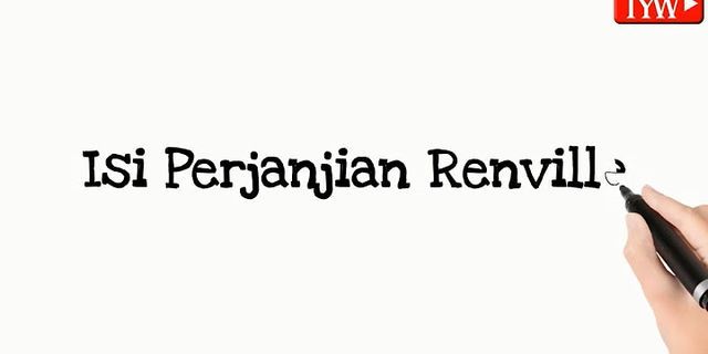 Apa hasil dari perjanjian Renville untuk pihak Republik Indonesia?