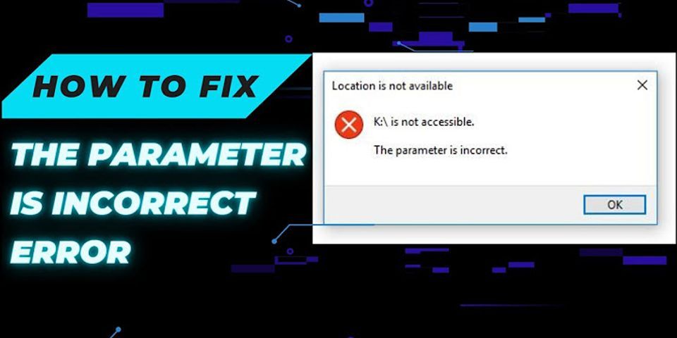 Apa maksud dari direct x error wrong parameter