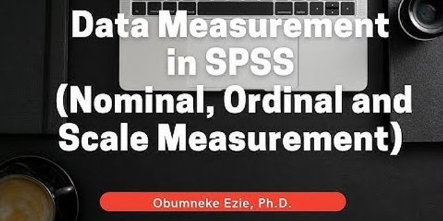 Apa maksud dari scale ordinal nominal pada spss