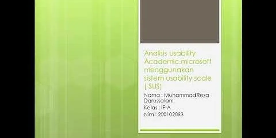 Apa maksud quick and dirty pada system usability scale