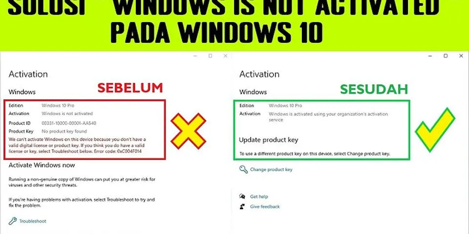 Apa maksud windows isn't active active now