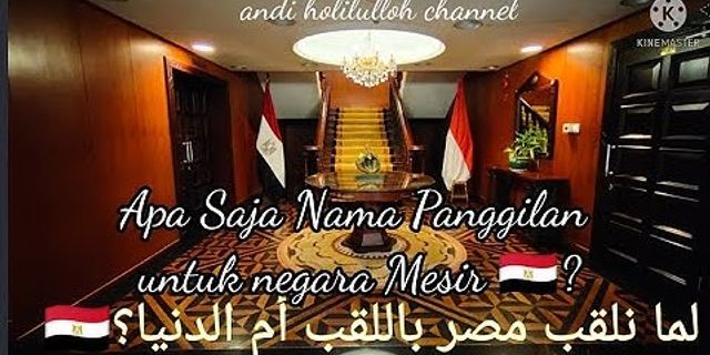 Apa peranan besar yang diberikan Mesir dalam perjalanan sejarah bangsa Indonesia?