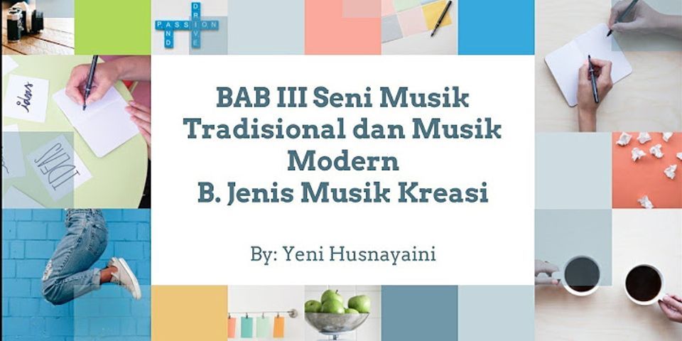 Apa saja 4 jenis musik yang termasuk ke dalam musik modern yang berkembang di Indonesia dan apa yang menjadi ciri ciri dari masing masing jenisnya?