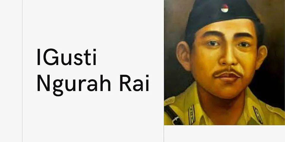 Apa saja yang diceritakan dalam biografi I Gusti Ngurah Rai jelaskan?