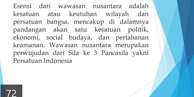Sumarsono jelaskan pengertian menurut wawasan nusantara Wawasan Nusantara