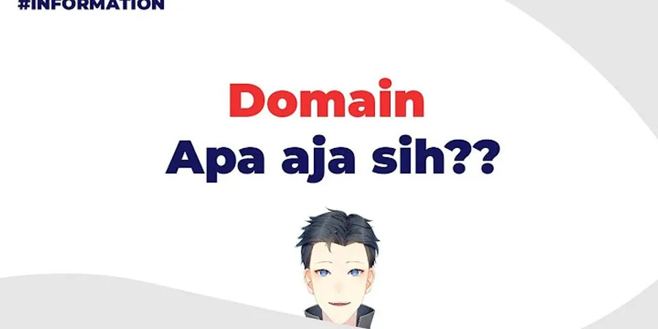 Apa yang d sebut domain