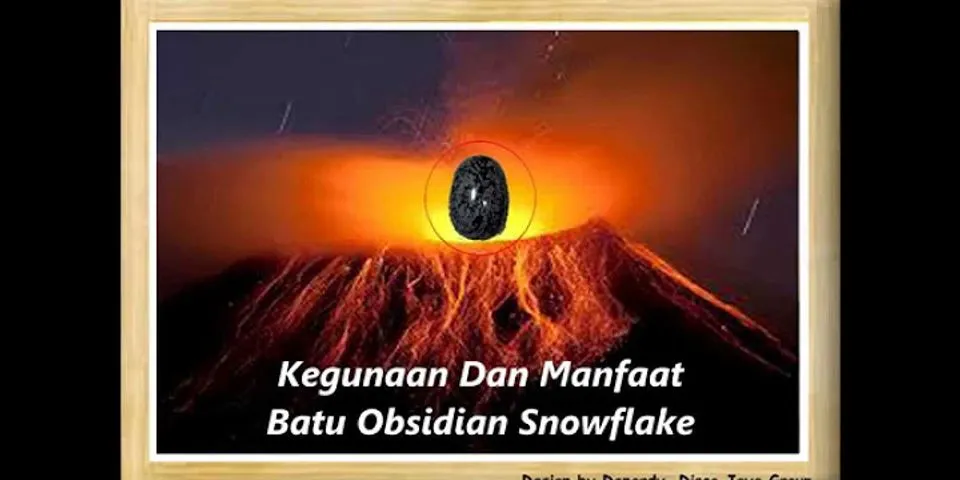 Apa yang dimaksud batu obsidian