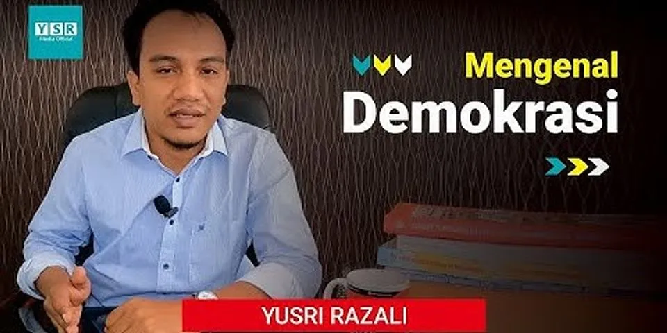 Apa yang dimaksud dengan demokrasi yang ada di Indonesia?