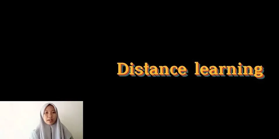 Apa yang dimaksud dengan distance learning