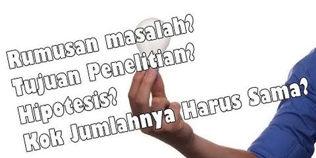 Apa yang dimaksud dengan rumusan masalah