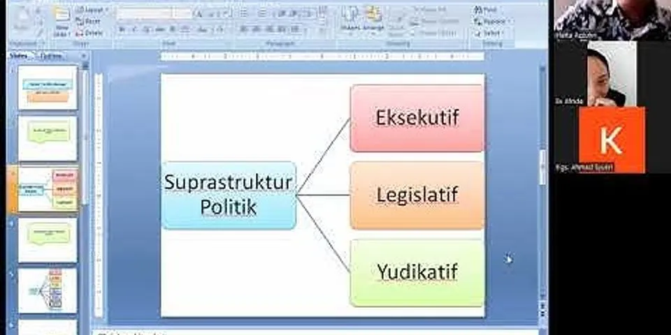 Apa yang dimaksud dengan suprastruktur sistem politik di Indonesia