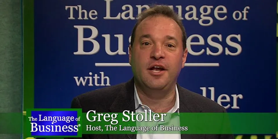 Apa yang dimaksud dengan the language of Business?