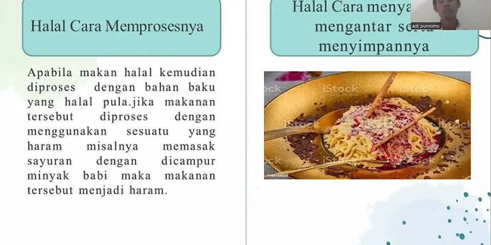 Apa yang dimaksud makanan halal dan haram