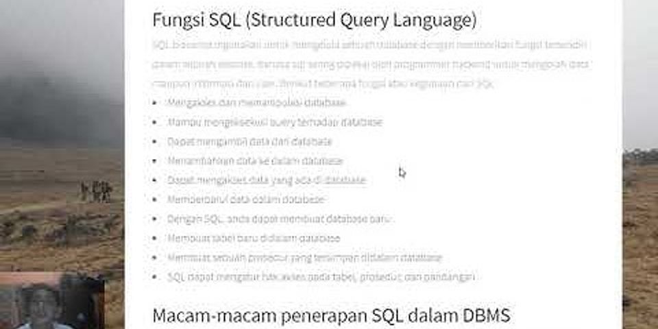 Apa yang disebut struktur database