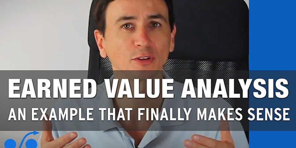 Apa yg anda ketahui tentang konsep earned value