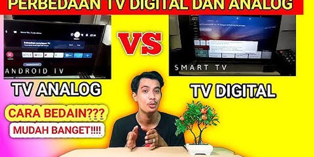 Apakah antena TV digital dan analog berbeda?