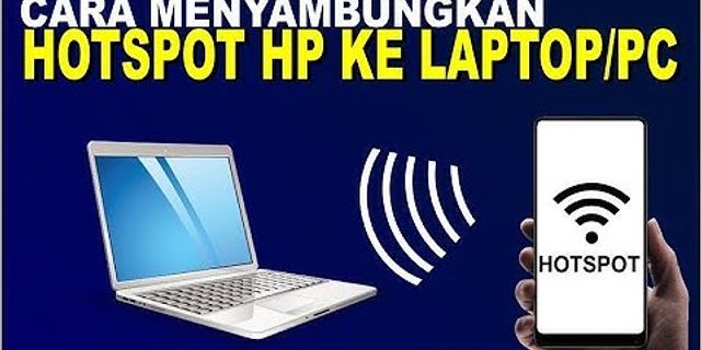 Apakah bisa hotspot di laptop?