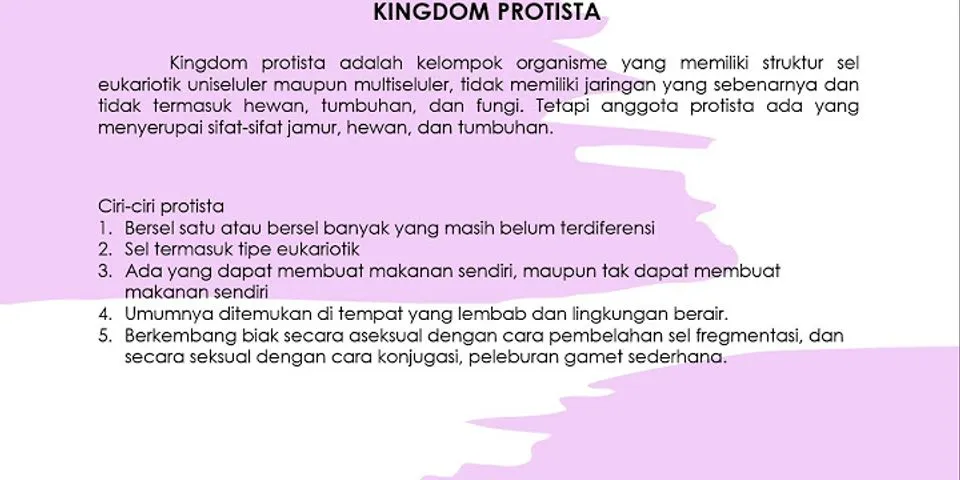 Apakah yang membedakan Kingdom Monera dengan kingdom protista?