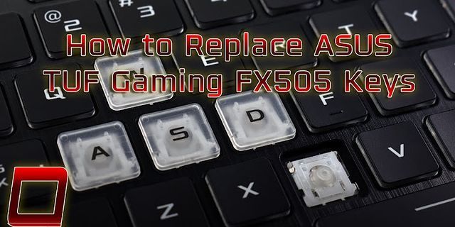 Are ASUS laptop keys removable