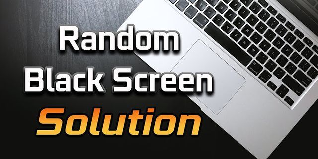 Asus laptop random black screen